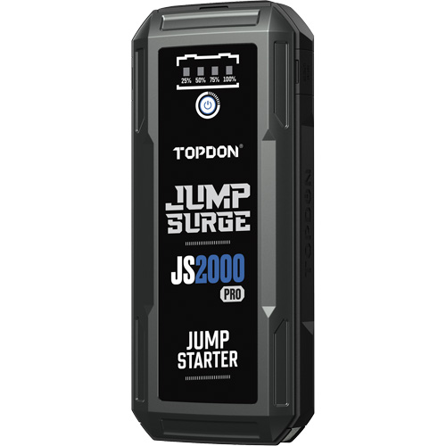 D&eacute;marreur de secours, banque d'alimentation et lampe de poche JumpSurge2000Pro &agrave; 2500 A de pointe Meunier Outillage Industriel