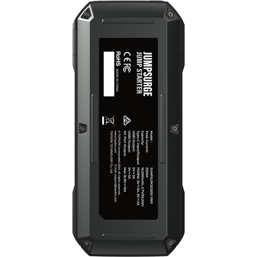 D&eacute;marreur de secours, banque d'alimentation et lampe de poche JumpSurge2000Pro &agrave; 2500 A de pointe Meunier Outillage Industriel