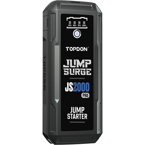 D&eacute;marreur de secours, banque d'alimentation et lampe de poche JumpSurge2000Pro &agrave; 2500 A de pointe Meunier Outillage Industriel