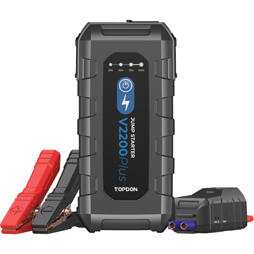 V2200Plus 2-in-1 2200 Peak Amp Jump Starter, Battery & System Tester Meunier Outillage Industriel
