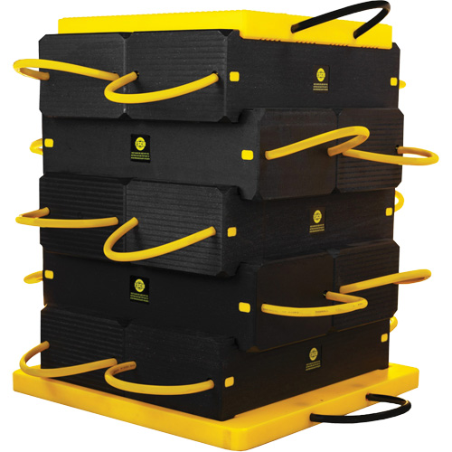 12-Piece CribLok Composite Cribbing System Kit Meunier Outillage Industriel