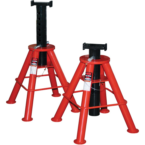 High Height Jack Stand, Locking Pin, 10 Tons Capacity, 28" - 47" H Meunier Outillage Industriel
