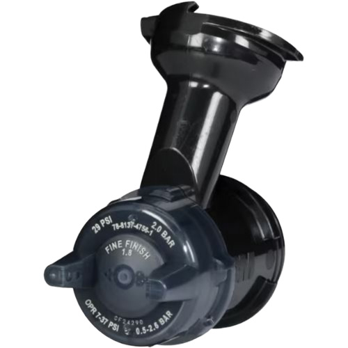 Performance Gravity Fine Finish Atomizing Head - Clear Meunier Outillage Industriel
