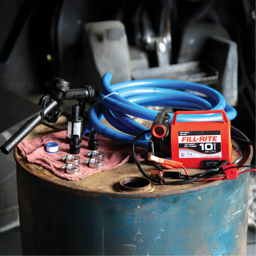 Pompe de transfert de carburant 12 V CC avec pistolet Meunier Outillage Industriel