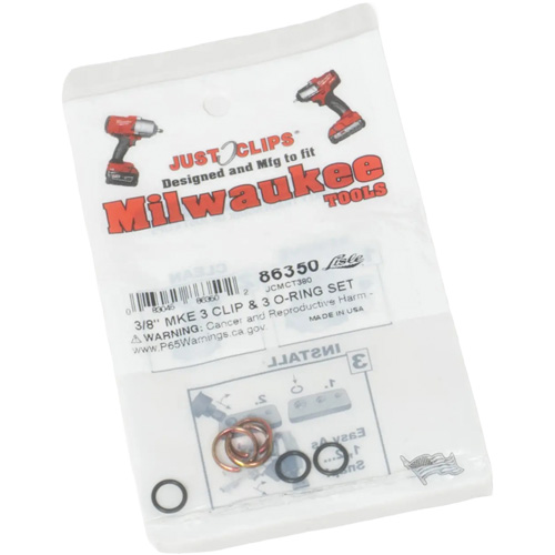3/8" Clips & O-Rings Set for Milwaukee Meunier Outillage Industriel