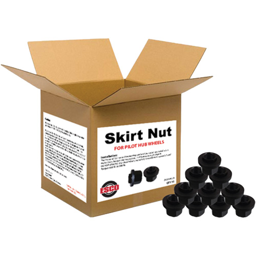 10-Piece Graphite-Coated Skirt Nuts for Pilot Hub Wheels Meunier Outillage Industriel