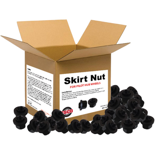 100-Piece Graphite-Coated Skirt Nuts for Pilot Hub Wheels Meunier Outillage Industriel