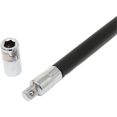 Tournevis flexible extra-long avec adaptateur carr&eacute; 1/4" x hexagonal 1/4" Meunier Outillage Industriel