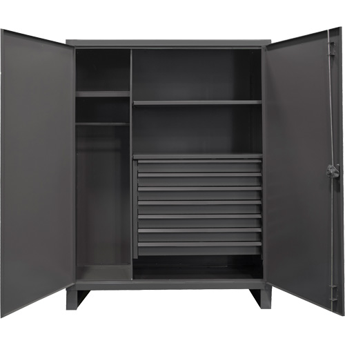 Vestiaire tr&egrave;s robuste, Acier, 48" la x 24" p x 78" h, Gris Meunier Outillage Industriel