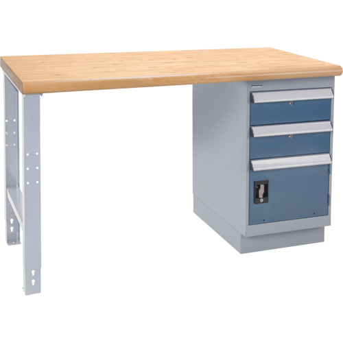 &eacute;tabli industriel, Porte a/combinaison de tiroirs, Cap 1000 lb, 36" la x 72" p, 34" h Meunier Outillage Industriel