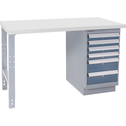 Industrial Duty Workbench, 30" W x 72" D x 34" H, 1000 lbs. Capacity Meunier Outillage Industriel