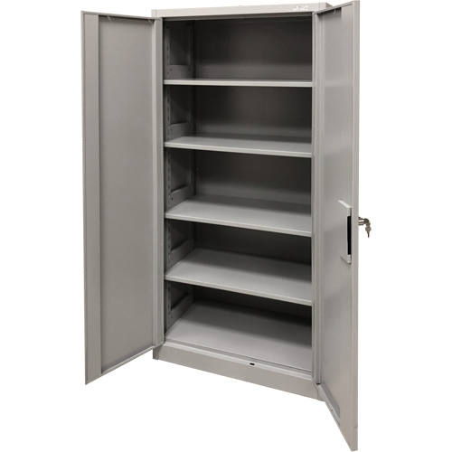 Storage Cabinet, Steel, 4 Shelves, 78" H x 36" W x 24" D, Grey Meunier Outillage Industriel