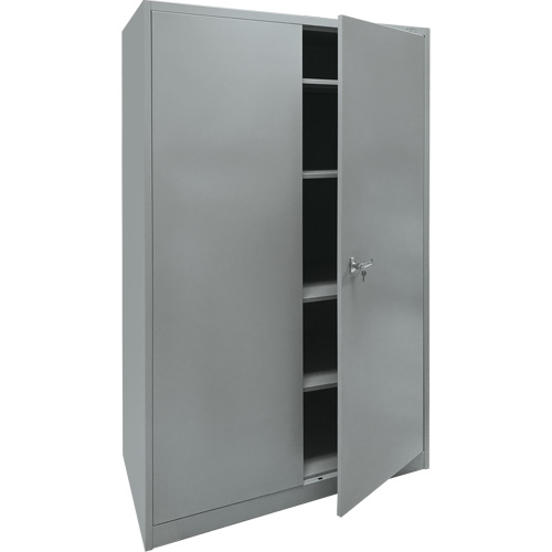Storage Cabinet, Steel, 4 Shelves, 78" H x 48" W x 24" D, Grey Meunier Outillage Industriel