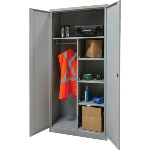 Combination Storage Cabinet, 36" W x 18" D x 72" H, Grey Meunier Outillage Industriel