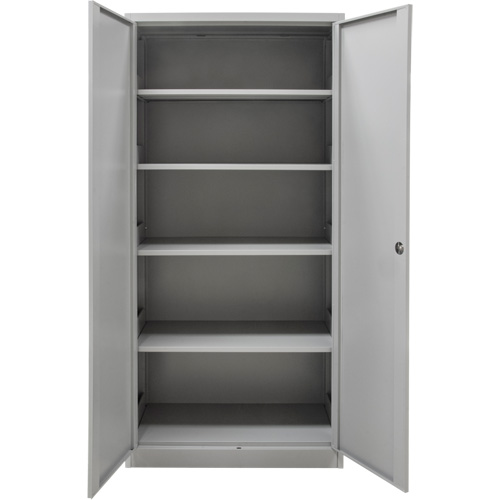 Armoires de rangement Hi-Boy, Acier, 4 Tablettes, 72" h x 36" la x 18" P, Gris Meunier Outillage Industriel