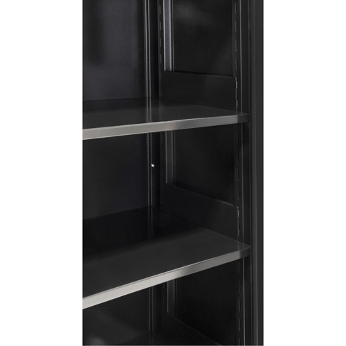 Armoire de rangement Hi-Boy, Acier, 4 Tablettes, 72" h x 36" la x 18" P, Noir Meunier Outillage Industriel