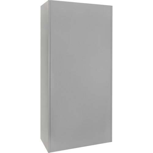 Armoire garde-robe, Acier, 36" la x 18" p x 72" h, Gris Meunier Outillage Industriel