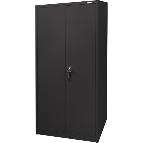 Storage Cabinet, Steel, 4 Shelves, 66" H x 30" W x 15" D, Black Meunier Outillage Industriel