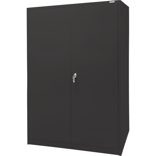 Storage Cabinet, Steel, 4 Shelves, 78" H x 48" W x 24" D, Black Meunier Outillage Industriel