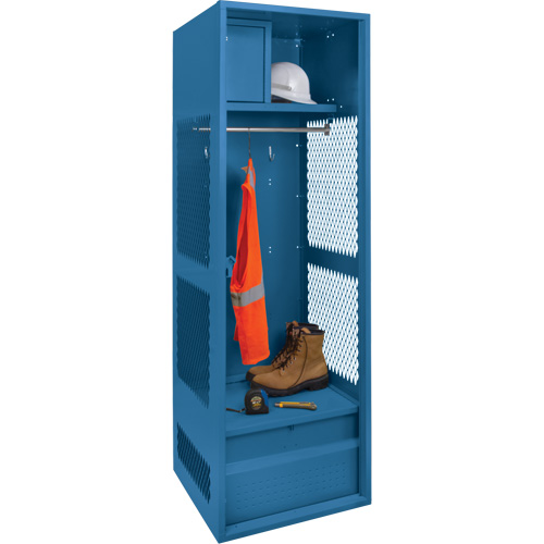 Gear Locker, Steel, 24" W x 24" D x 72" H, Dark Blue Meunier Outillage Industriel