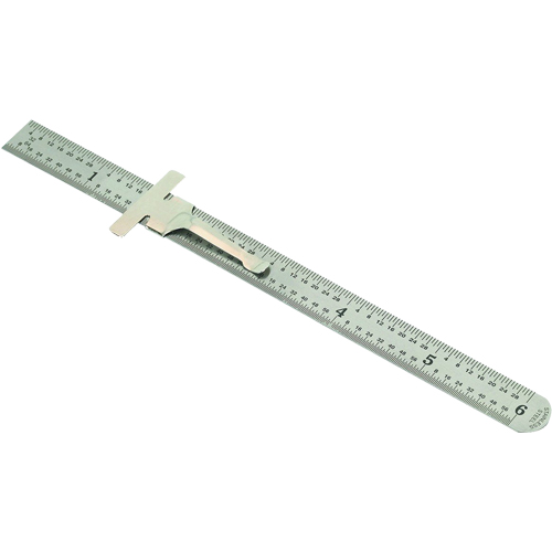 Pocket Rule, 6" L, Steel, 1/64" (1 mm) Graduations Meunier Outillage Industriel