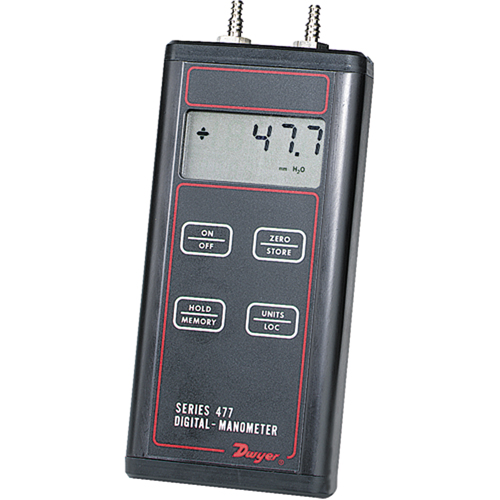 Manometer, Digital, 0 - 20 in. w.c/0 - 5 kPa Meunier Outillage Industriel