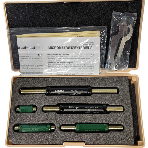 5-Piece Micrometer Pin Setting Standard Set Meunier Outillage Industriel