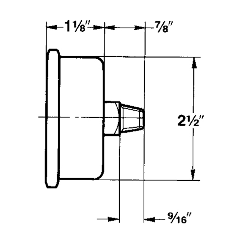 Pressure Gauges, 2-1/2" , 30" Hg-0" Vac., Bottom Mount, Liquid Filled Analogue Meunier Outillage Industriel