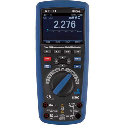 True RMS Industrial Multimeter, AC/DC Voltage, AC/DC Current Meunier Outillage Industriel