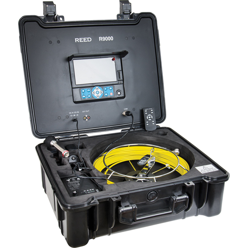 Pipe Video Inspection System, 7" Display, 23 mm (0.9") Camera Head Meunier Outillage Industriel