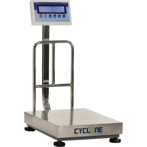Balance &agrave; plateforme et d'&eacute;tabli Cyclone 150, Capacit&eacute; de 300 lb / 150 kg, 15-3/4" lo x 19-7/10" la Meunier Outillage Industriel