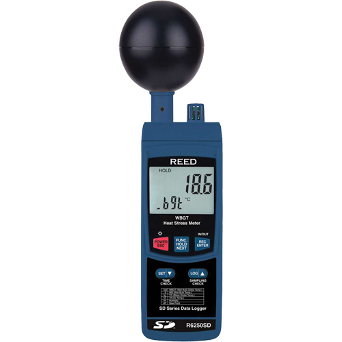 Data Logging Heat Stress Meter with Calibration Certificate Meunier Outillage Industriel