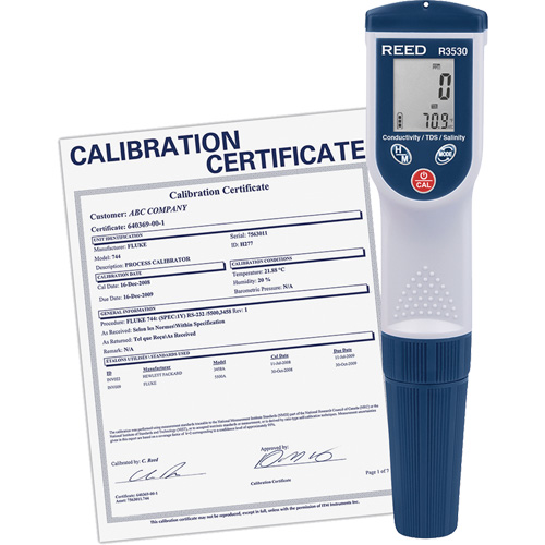 Conductivity/TDS/Salinity Meter with Calibration Certificate Meunier Outillage Industriel