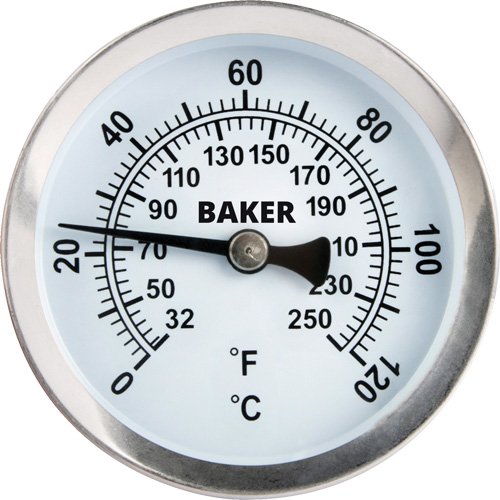 Thermom&egrave;tre de surface tuyau, Sans contact, Analogique, 32-250°F (0-120°C) Meunier Outillage Industriel