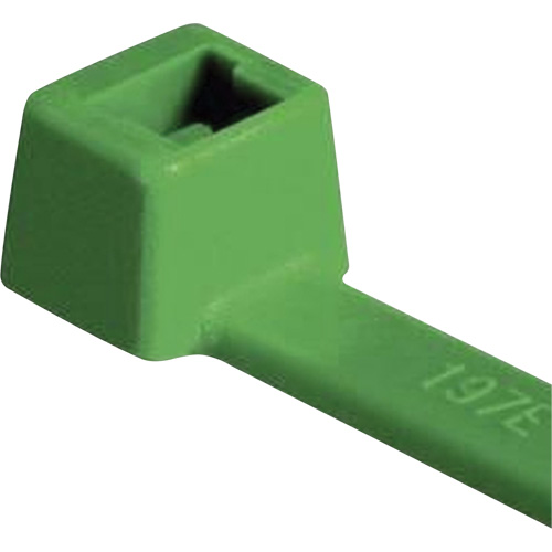 Attaches pour c&acirc;ble PA66 homologu&eacute;es UL, Longueur 4", R&eacute;sistance &agrave; la traction 18 lb, Vert Meunier Outillage Industriel