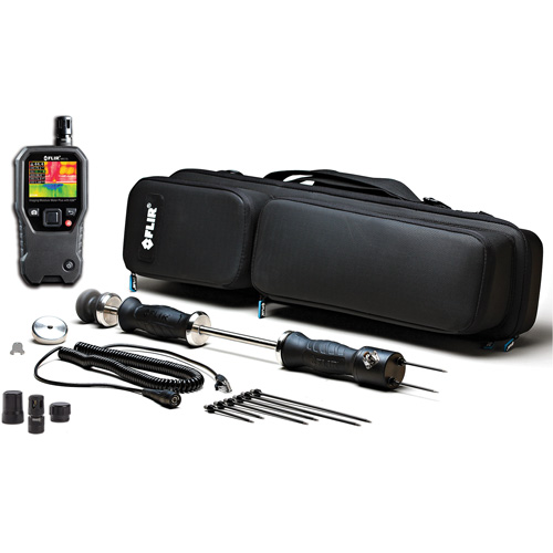 Professional Imaging Moisture Kit with Hammer & Wall Cavity Probe, 7 - 100% Moisture Range, 32°- 122° F ( 0° - 50° C ) Temperature Range Meunier Outillage Industriel