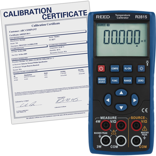 &eacute;talonneur de temp&eacute;rature avec certificat de traçabilit&eacute; Meunier Outillage Industriel