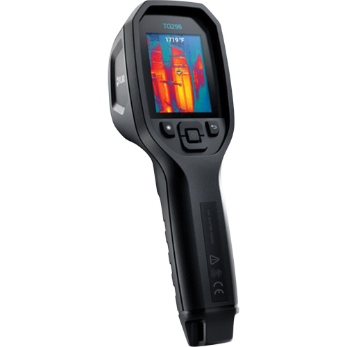 Cam&eacute;ra thermique infrarouge haute temp&eacute;rature 30:1 TG298 &agrave; vis&eacute;e ponctuelle avec laser en pointe, 320 x 240 pixels, -25° - 1080°C (-130° - 1976°F), <70 mK Meunier Outillage Industriel