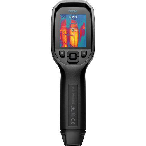 Cam&eacute;ra thermique infrarouge haute temp&eacute;rature 30:1 TG298 &agrave; vis&eacute;e ponctuelle avec laser en pointe, 320 x 240 pixels, -25° - 1080°C (-130° - 1976°F), <70 mK Meunier Outillage Industriel