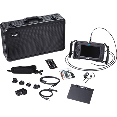 High-Performance Videoscope Kit with Dual HD Camera & Long Camera Probe, 1280" L x 720" W Display, 1024 x 600 pixels, 4.9 mm (0.19") Camera Head Meunier Outillage Industriel