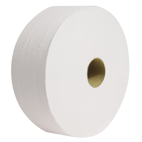 Pro Perform Toilet Paper, Jumbo Roll, 2 Ply, 1400' Length, White Meunier Outillage Industriel
