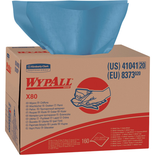 Chiffons X80, Robuste, 16-4/5" lo x 11" la Meunier Outillage Industriel