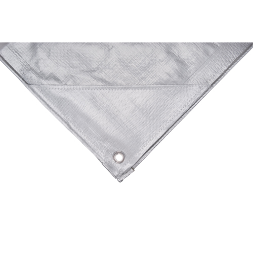 B&acirc;che, Super robuste, Argent, 10' x 8' x 12 mils Meunier Outillage Industriel
