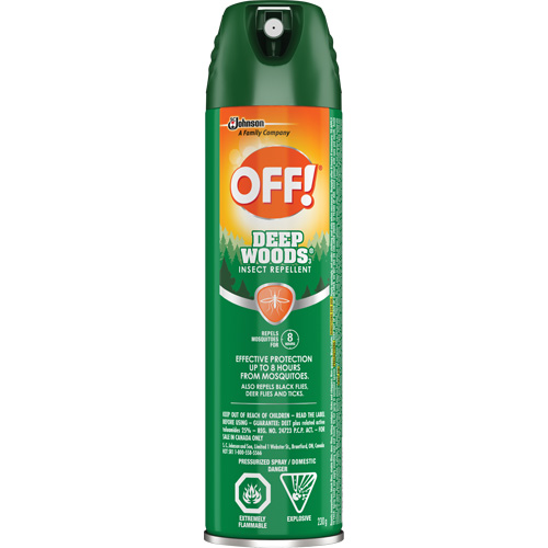 Insectifuge Off! R&eacute;gions sauvages, DEET &agrave; 25 %, A&eacute;rosol, 230 g Meunier Outillage Industriel
