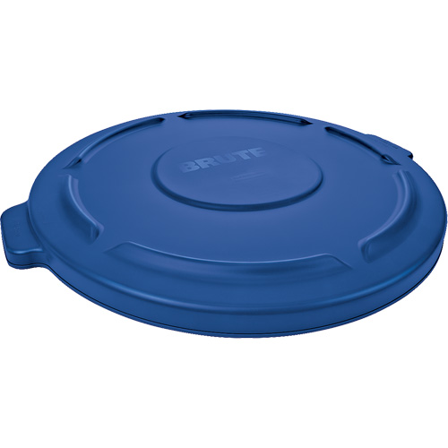 Couvercle rond pour poubelle Brute, Couvercle plat, Plastique, Convient aux contenants 22-1/4" dia. Meunier Outillage Industriel