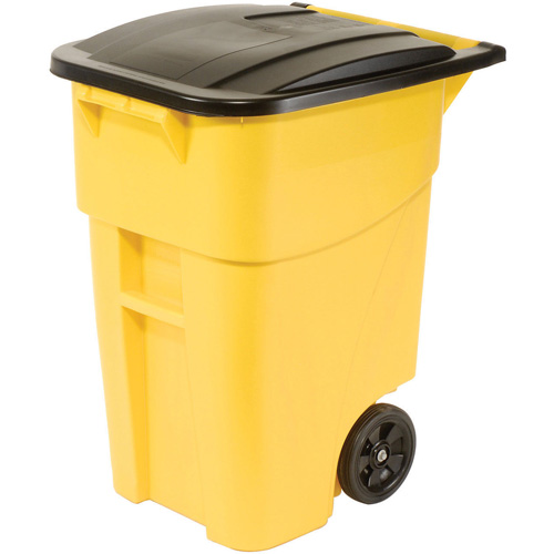 BRUTE&reg; Roll-Out Container, Curbside, Plastic, 50 US gal. Meunier Outillage Industriel