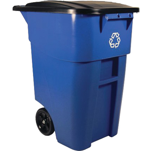 BRUTE&reg; Roll-Out Container, Deskside, Plastic, 50 US gal. Meunier Outillage Industriel
