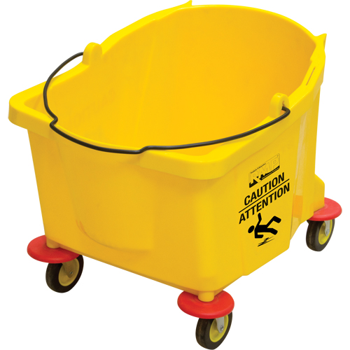 Mop Bucket, 9.5 US Gal. (38 qt.) Capacity, Yellow Meunier Outillage Industriel