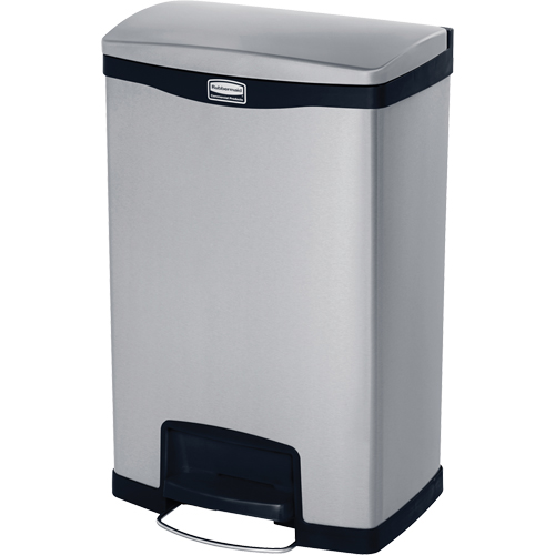 Slim Jim&reg; Waste Container, Stainless Steel, 13 US gal. Capacity Meunier Outillage Industriel