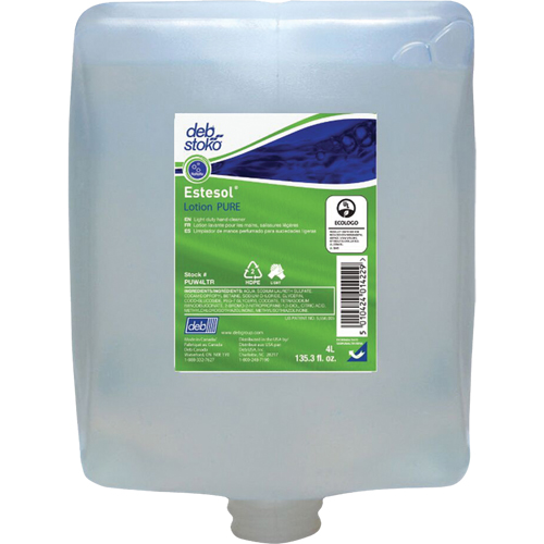 Estesol&reg; PURE Hand, Hair & Body Wash, Cream, 4 L, Refill, Fresh Scent Meunier Outillage Industriel